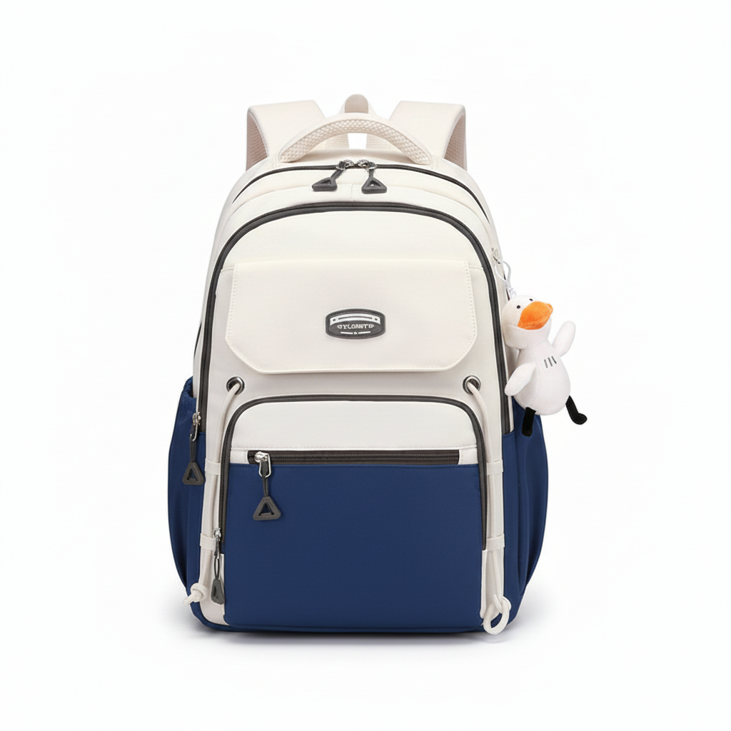 Blue Premium Stain-Resistant Student Backpack